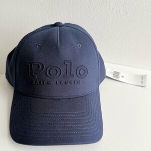 Polo Ralph Lauren Men's Double Knit Jacquard Baseball Cap Hat Aviator Blue